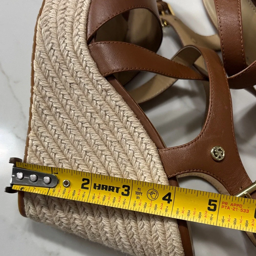 Michael Kors Tan Wedge Sandals